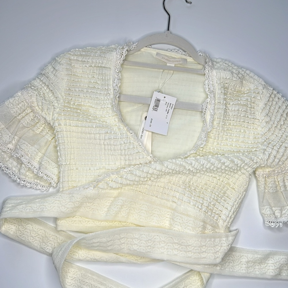 Jonathan Simkhai Wrap Crop Top! NWT - Picture 3 of 12